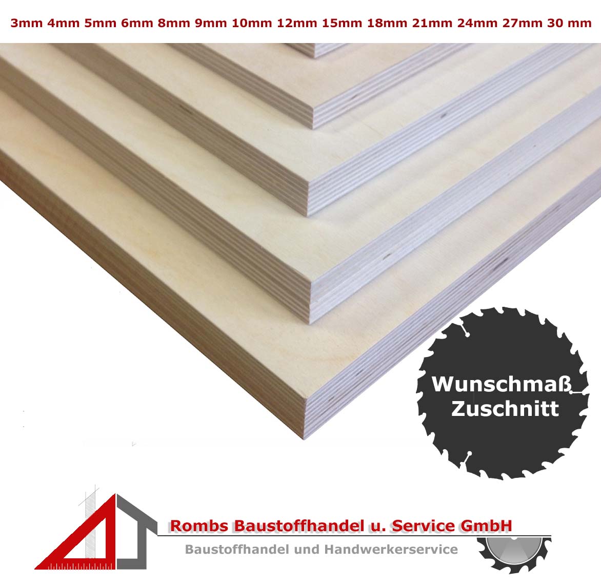 Sperrholzplatten IF20 Zuschnitt