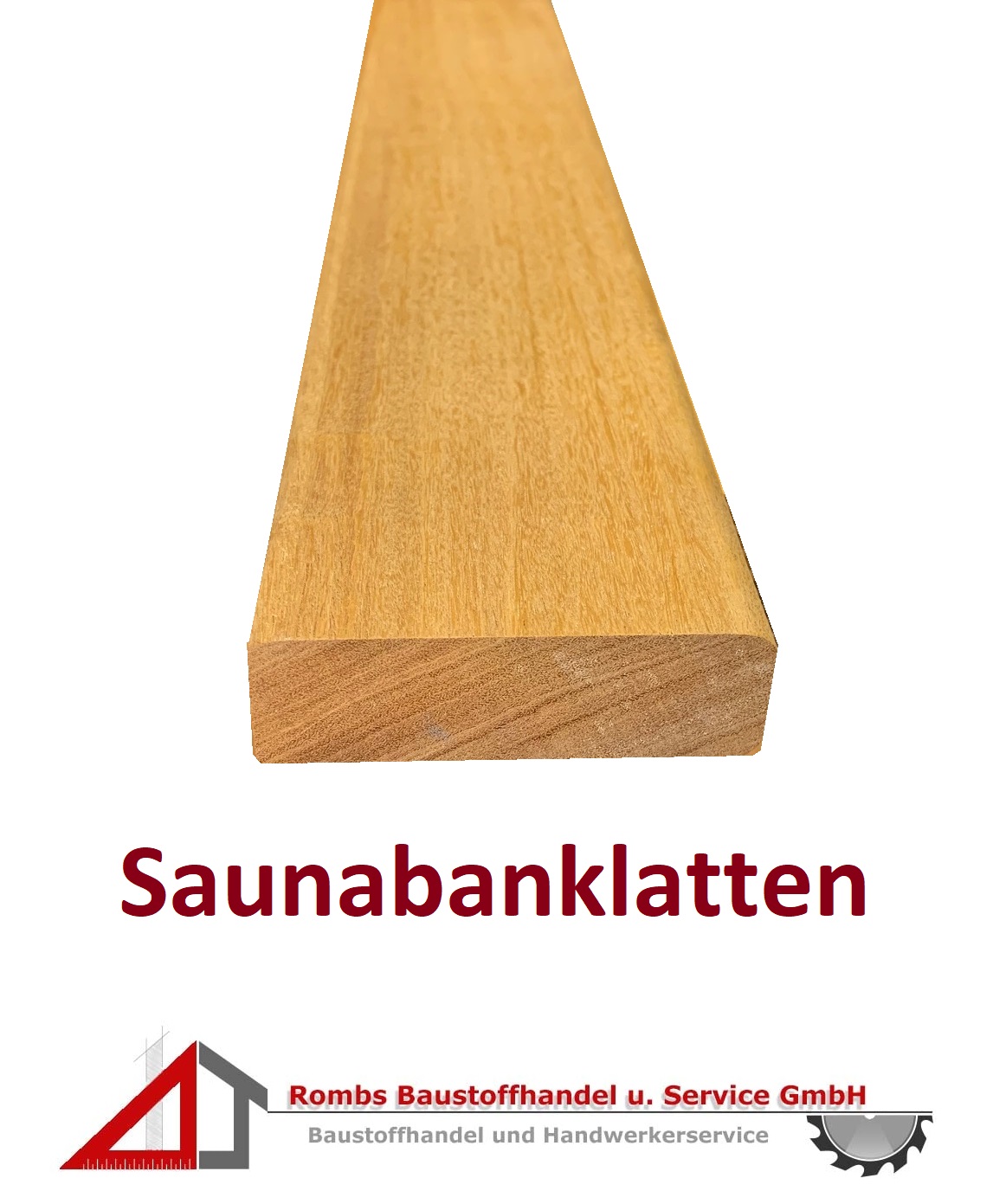 Saunabanklatten Garapa 70x21mm